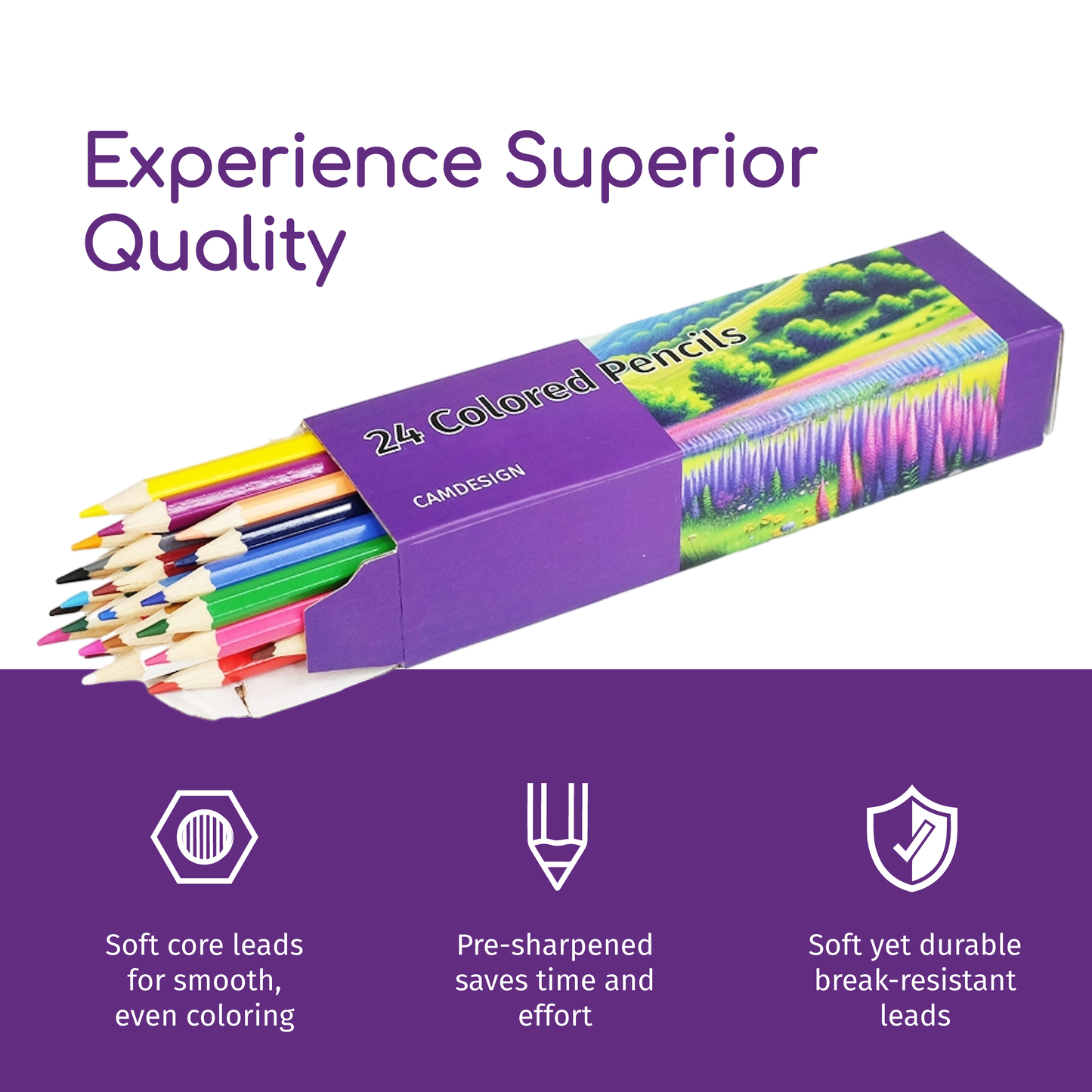 Colored Pencils Set (24 Pack/36 Pack)