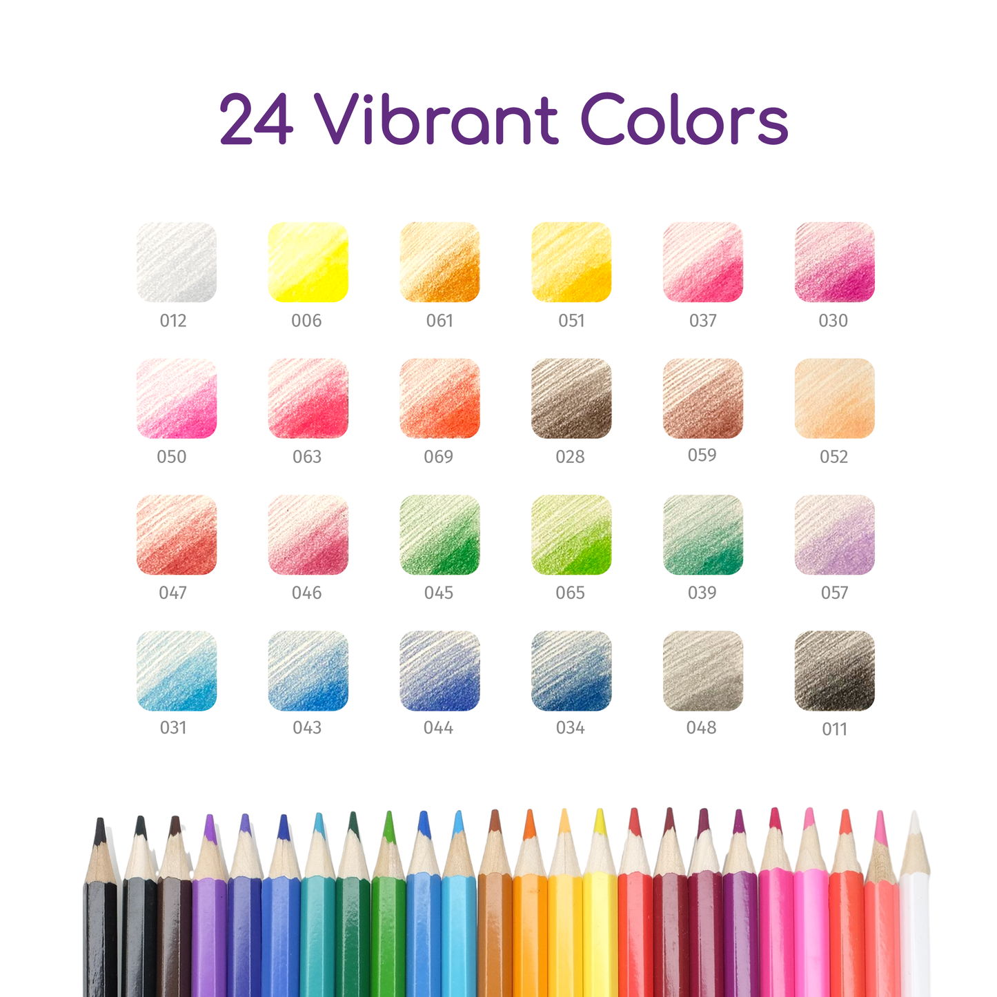 Colored Pencils Set (24 Pack/36 Pack)