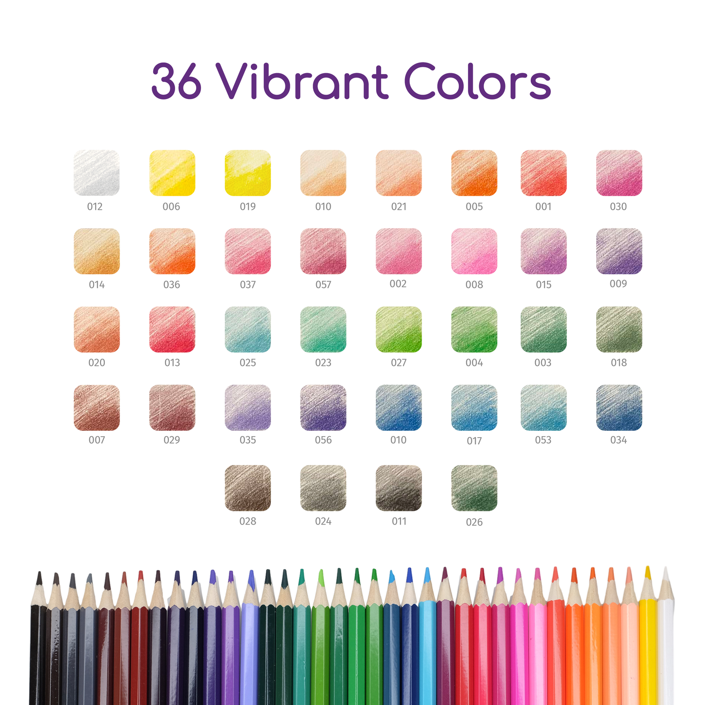 Colored Pencils Set (24 Pack/36 Pack)